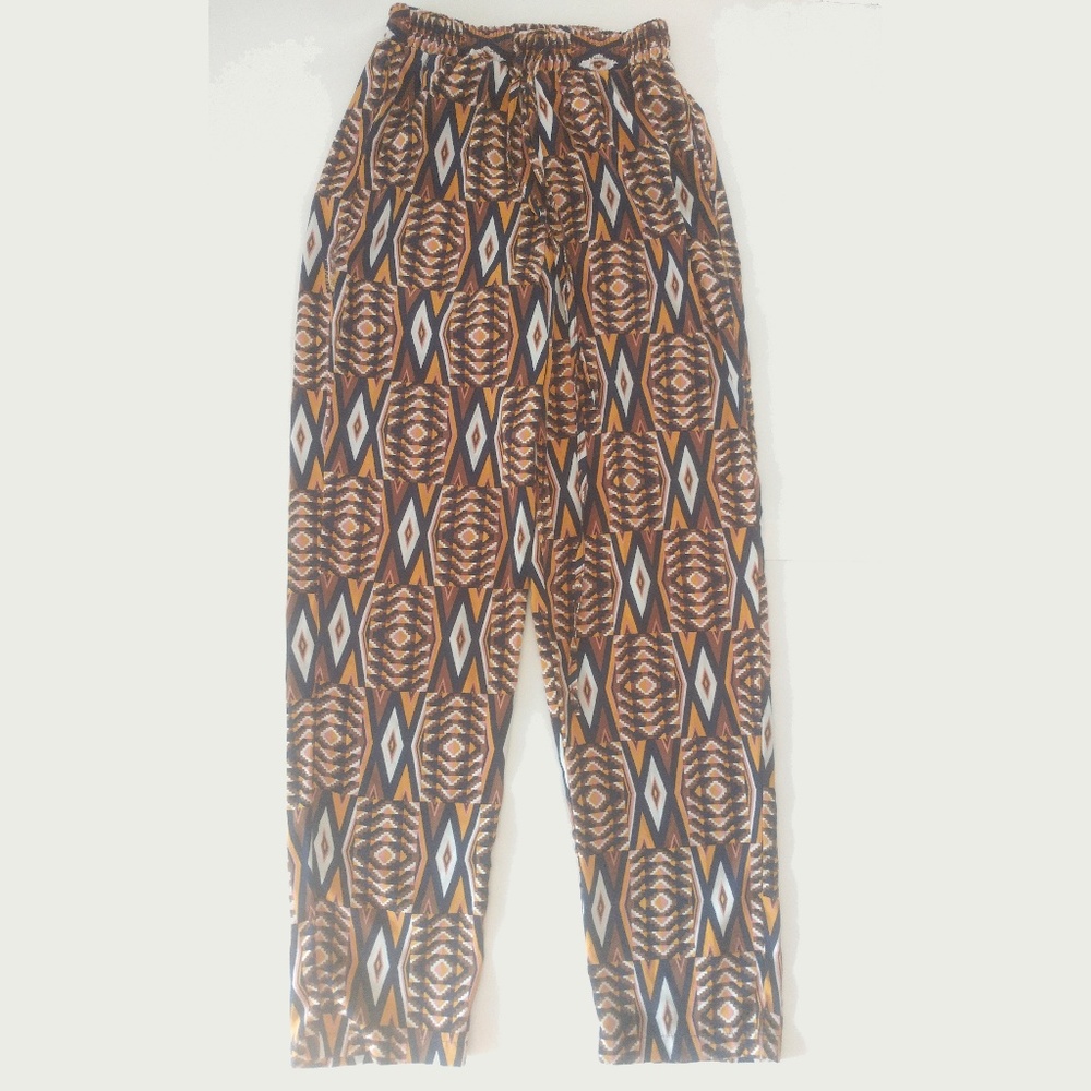 Hot & Delicious Brown Patterned Pants